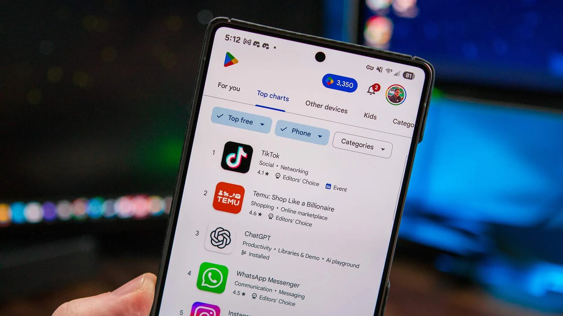 Google play visibility monitoring